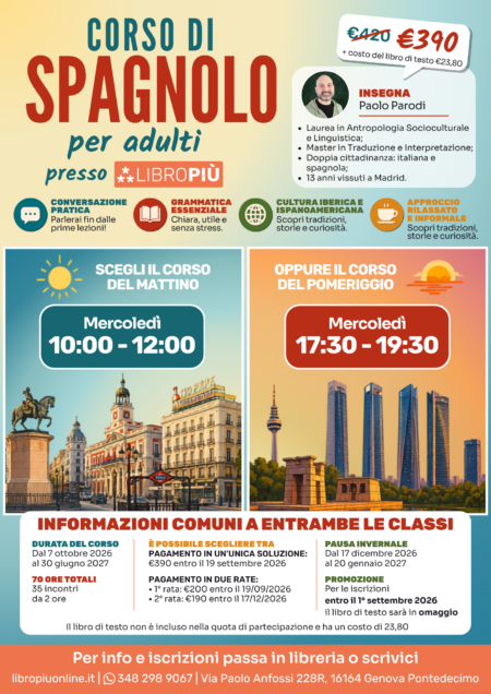 Corso di Spagnolo: ottobre 2026-giugno 2027